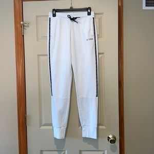 White Adidas Sweatpants